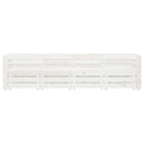Garden 4-Seater Pallet Sofa Wood White
