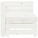 Garden 4-Seater Pallet Sofa Wood White