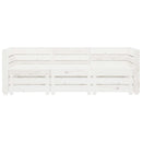 Garden 3-Seater Pallet Sofa Wood White
