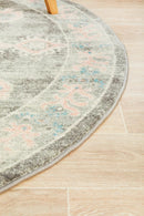 Boulevard Round Rug - Grey.