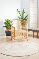 Boulevard Round Rug - Rose.