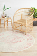 Boulevard Round Rug - Rose.