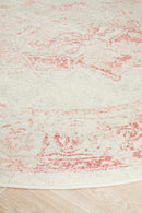 Boulevard Round Rug - Rose.