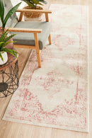 Boulevard Runner Rug - Rose.