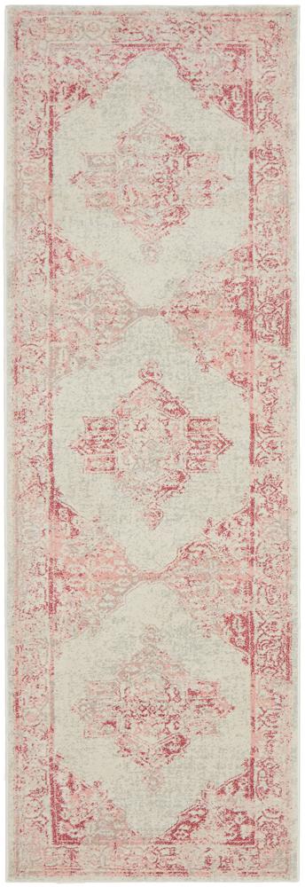 Boulevard Runner Rug - Rose.