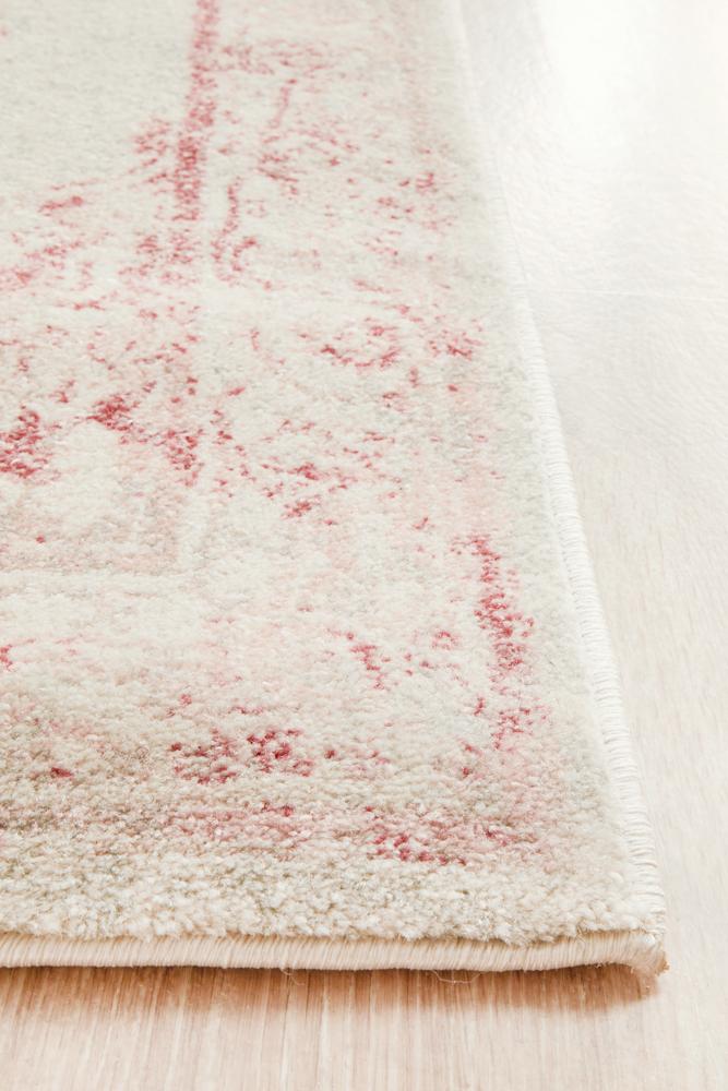 Boulevard Runner Rug - Rose.