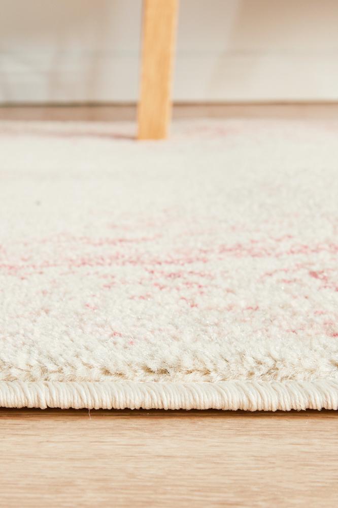 Boulevard Runner Rug - Rose.