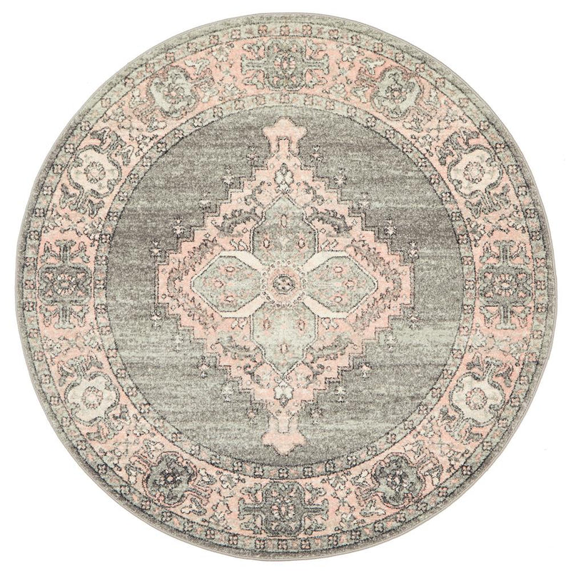 Boulevard Round Rug - Grey II.