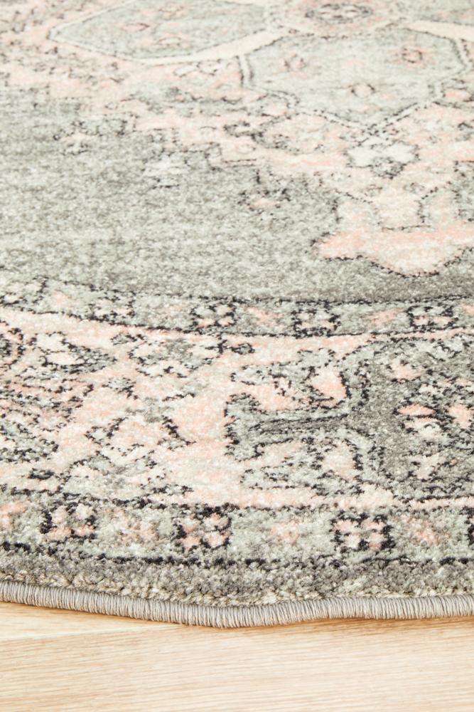 Boulevard Round Rug - Grey II.