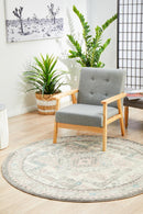 Boulevard Round Rug - Silver.