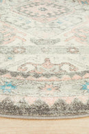 Boulevard Round Rug - Silver.