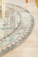 Boulevard Round Rug - Silver.