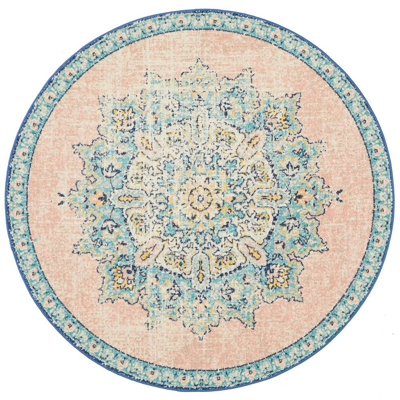 Boulevard Round Rug - Flamingo.