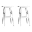 Beech Bar Stools (Set of 2) - White