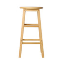 Beech Wood Bar Stools (Set of 2) - Natural