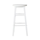 Beech Wood Bar Stools (Set of 2) - White