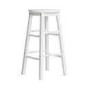 Beech Wood Bar Stools (Set of 2) - White