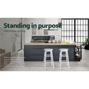 Beech Wood Bar Stools (Set of 2) - White