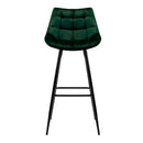 Korova Velvet Barstools (Set of 2) - Green