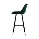 Korova Velvet Barstools (Set of 2) - Green