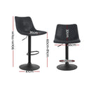 Rapolo PU Barstools (Set of 2) - Black