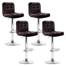 Gerano PU Barstools (Set of 4) - Chocolate