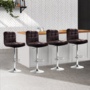Gerano PU Barstools (Set of 4) - Chocolate