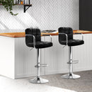 Allegra PU Barstools (Set of 2) - Black