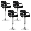 Allegra PU Barstools (Set of 4) - Black