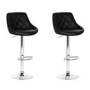Edmund PU Barstools (Set of 2) - Black
