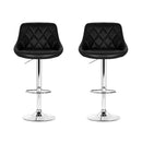 Edmund PU Barstools (Set of 2) - Black