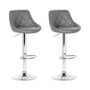 Edmund PU Barstools (Set of 2) - Grey