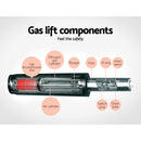 Edmund PU Barstools (Set of 2) - Grey