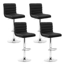 Jenna PU Barstools (Set of 4) - Black