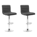 Jenna PU Barstools (Set of 2) - Grey