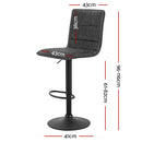 Louie PU Barstools (Set of 2) - Grey