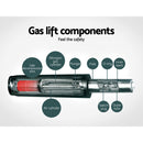 Louie PU Barstools (Set of 2) - Grey