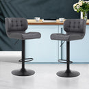 Erika PU Barstools (Set of 2) - Grey.
