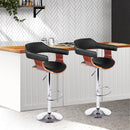 Larsen PU Barstools (Set of 2) - Black