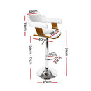 Larsen PU Barstool - White