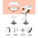 Larsen PU Barstools (Set of 2) - White