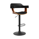 Larsen PU Barstool - Walnut Black