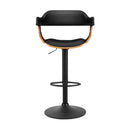Larsen PU Barstool - Walnut Black