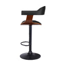 Larsen PU Barstool - Walnut Black