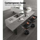 Larsen PU Barstool - Walnut Black