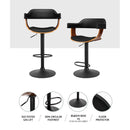 Larsen PU Barstool - Walnut Black