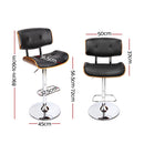Pixie PU Barstools (Set of 2) - Black