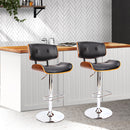 Pixie PU Barstools (Set of 2) - Black