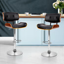Pixie PU Barstools (Set of 2) - Black