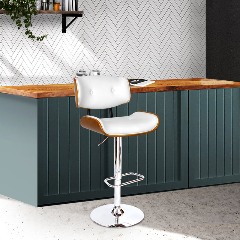 Pixie PU Barstool - White.
